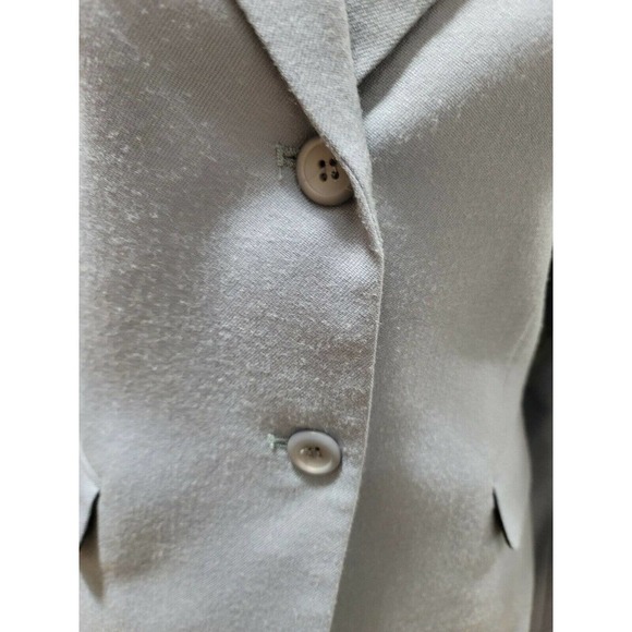 Pendleton Women's Navy Blue Wool Single Breasted Two Buttons Fitted Blazer 10 - Picture 3 of 11